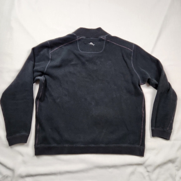Tommy Bahama Reversible 1/4 Zip Up Sweater - Picture 9 of 14